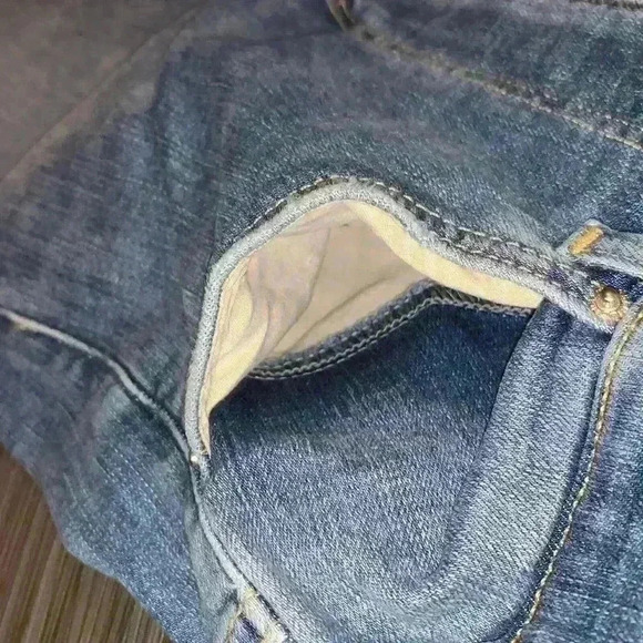 H&M Women's Blue Medium Wash 5-Pocket Shaping Skinny High Waist Denim Jeans Sz25 - Picture 3 of 13